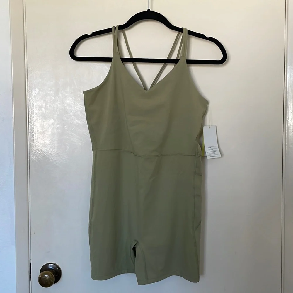 All in Motion women’s green Short Bodysuit size L